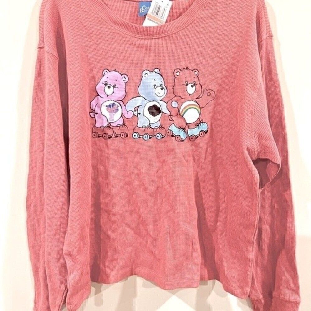 Mad Engine Care Bears Plus Size Graphic Sweatshirt | Pink Cotton Top Trendy - Picture 4 of 8